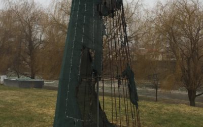 Вандали ја запалија елката во паркот во Делчево