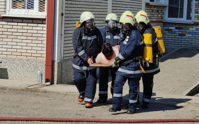 Симулациска вежба за гаснење пожар во услови на ковид 19