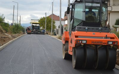 Асфалт на улица 7 во населбата СРЦ