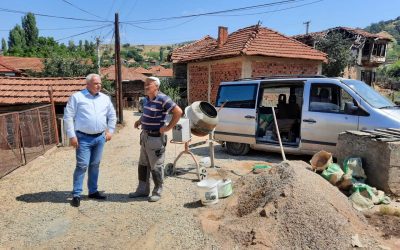 Започна реализацијата на проектот за изградба на општински улици; Се гради улица во с. Вирче
