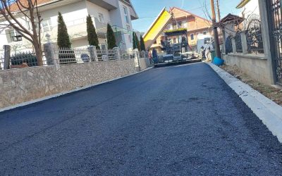 Асфалтирани улици во населба Стрелиште