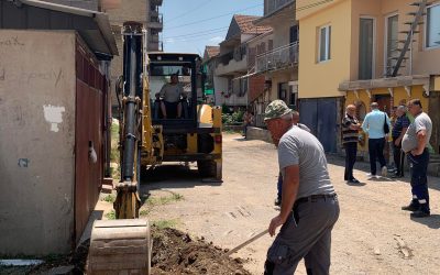 Се гради пристапна улица кон ул „Кеј на Брегалница“