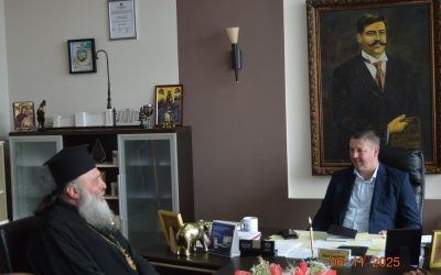 Прва официјална средба на градоначалникот Гоцевски и владиката Марко