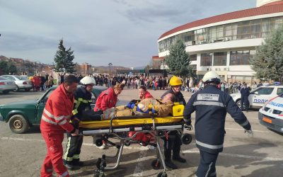 Показна вежба по повод Светскиот ден на сеќавање на жртвите од сообраќајни незгоди во Делчево