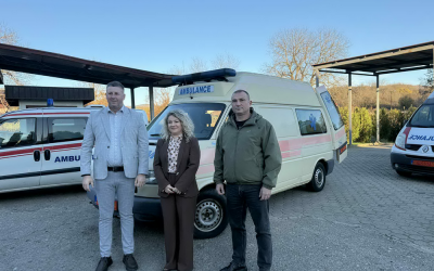 Донација за делчевскиот Здравствен дом -санитетско возило од ДЗС