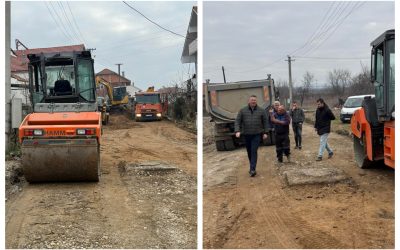 Градоначалникот Гоцевски изврши увид во текот на реализацијата на проект на улица „Драмечка“