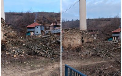 Се исчисти јавната површина околу селската џамија во с. Габрово