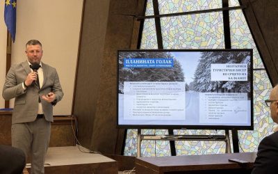 Градоначалникот Гоцевски на средба со претставници на бизнис-заедницата од Благоевград во рамките на културната иницијатива „Вечери на Балканот-Македонија“