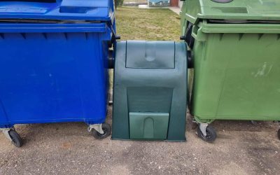 Поставени контејнери за компостирање растителен отпад