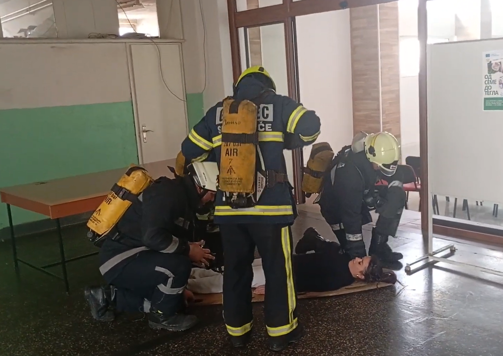 Тактичко – показна вежба во СОУ „М.М. Брицо“ Делчево