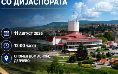 Општина Делчево организира Форум со дијаспората – заедно кон нови идеи и развој