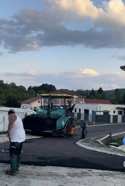 Асфалт на новите улици во населба Пролет